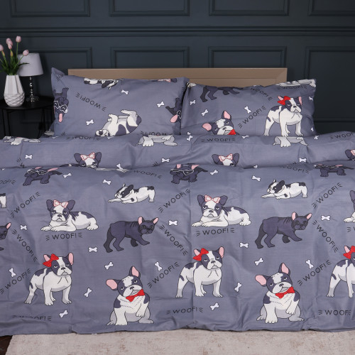 Комплект постільної білизни Ranforce Elite 17-0663 Cute Pug