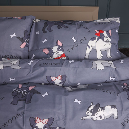 Комплект постільної білизни Ranforce Elite 17-0663 Cute Pug - 2