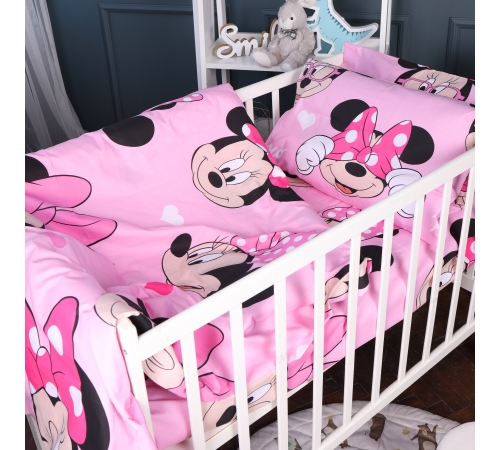 Пододеяльник Бязь Kids Time 17-0666 Pink Minnie