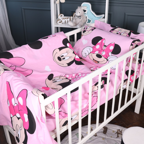 Пододеяльник Бязь 17-0666 Pink Minnie - 2