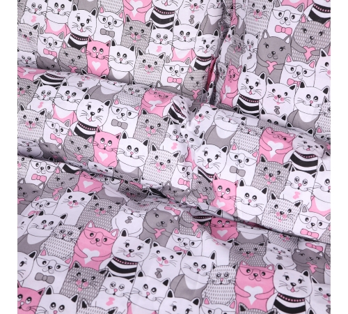 Пододеяльник Ranforce Elite 17-0670 GrayPink Kitties