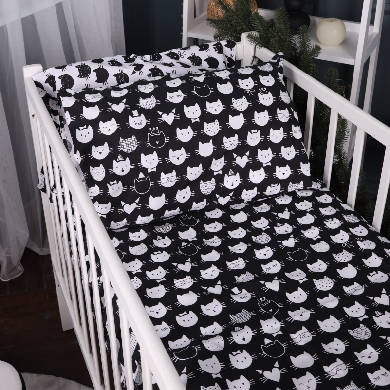 Наволочка Бязь Kids Time 17-0673 Monochrome Meows - 1