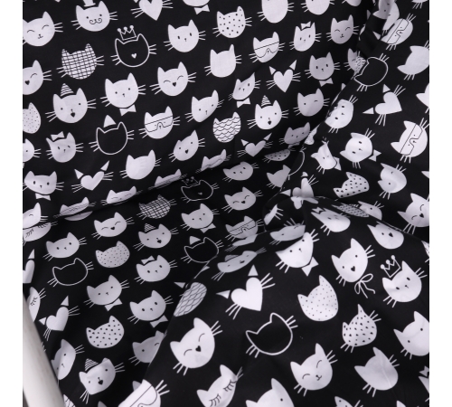 Пододеяльник Бязь Kids Time 17-0673 Monochrome Meows