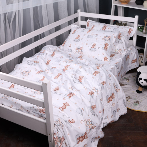 Комплект постільної білизни Фланель 010 "Teddy ballons"
