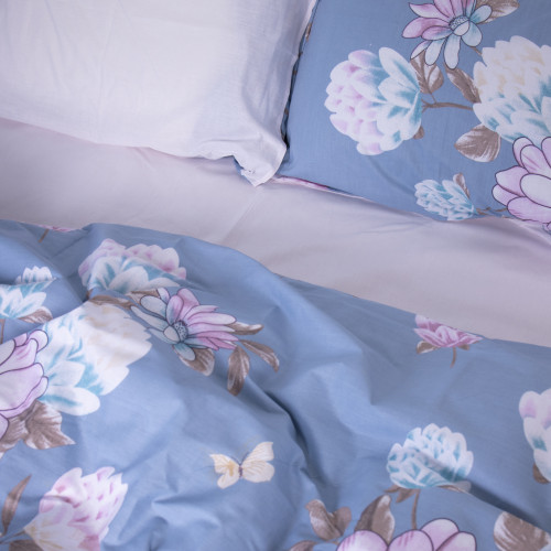 Простынь Бязь 17-0434 Azure flower - 2