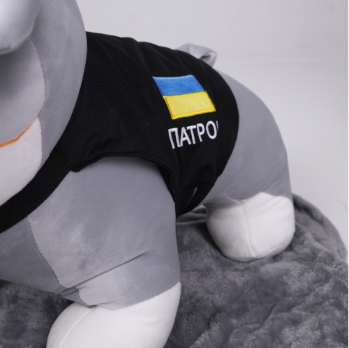 Плед+подушка дитячі №1076 Пес Патрон сірий
