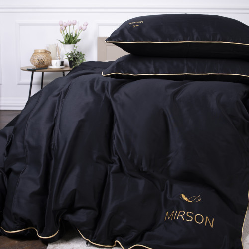 Комплект постільної білизни Сатин ELIT Black Pearl Corner - 2