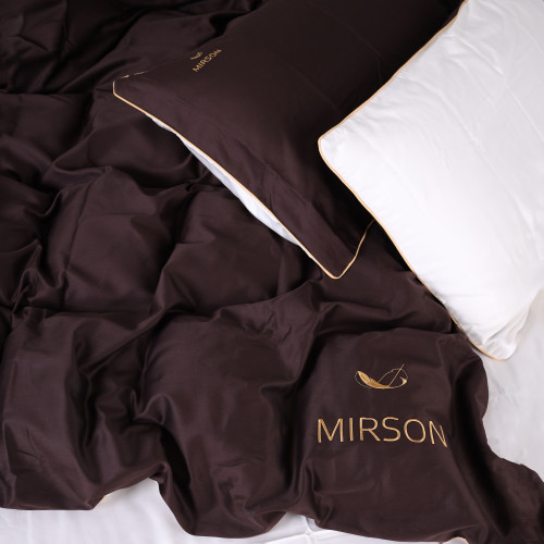 Комплект постільної білизни Сатин 0001+0211 Lactic Corner