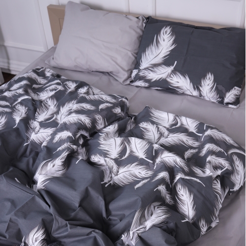 Комплект постельного белья Бязь 17-0591 Feathers Black