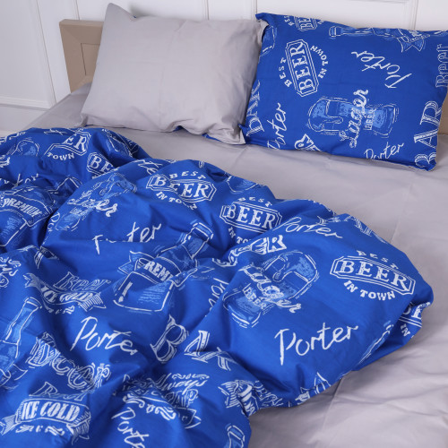 Комплект постільної білизни Бязь 17-0508 Beer Bar