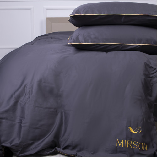 Комплект постільної білизни Сатин ELIT Iron grey Corner - 2