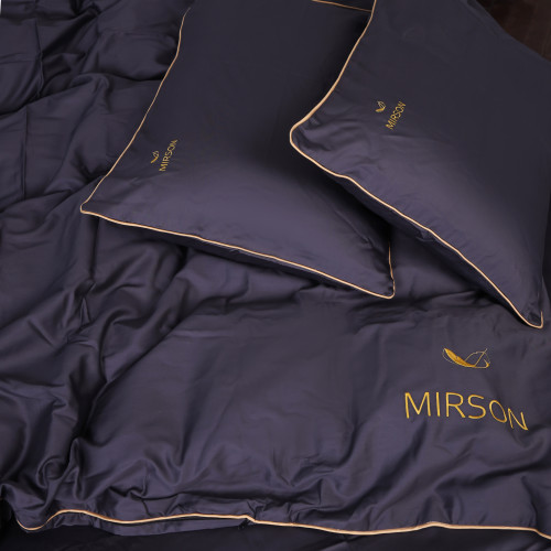 Комплект постільної білизни Сатин ELIT Iron grey Corner