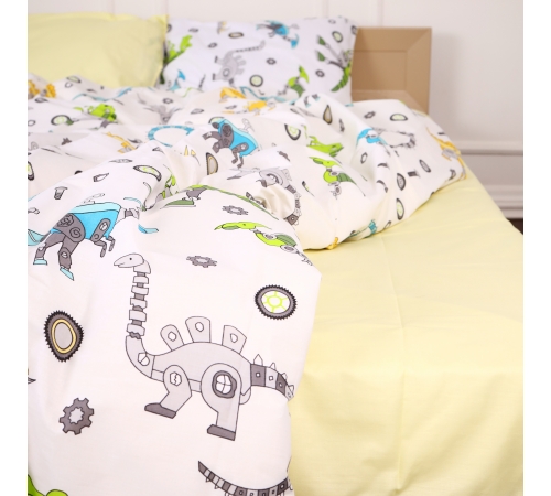 Комплект постельного белья Бязь 17-0576 Dinosaur robot