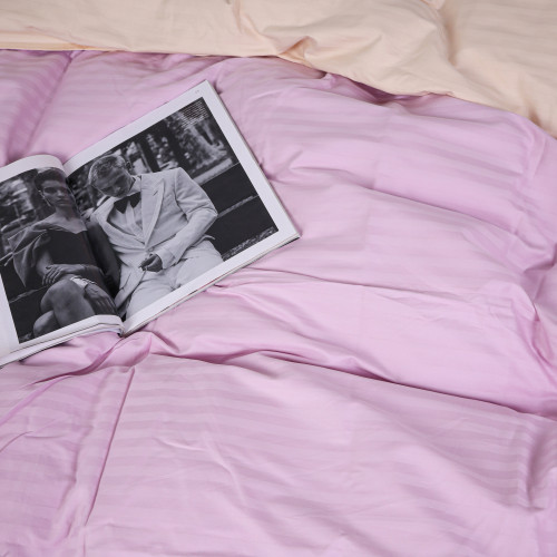 Постельное белье Satin Stripe 30-0007 + 30-0004 Evanjalin - 2