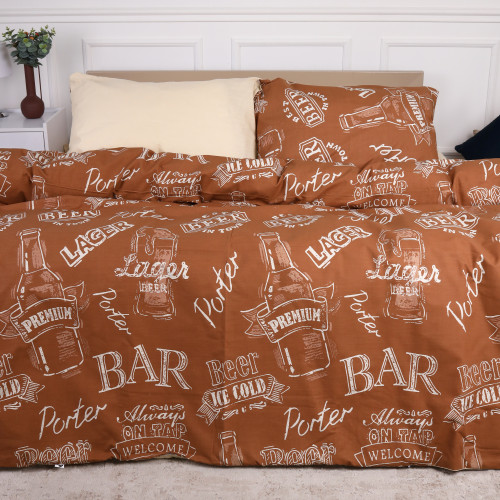 Комплект постільної білизни MirSon Ranforce Elite 17-0509 Beer Bar Porter