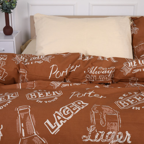 Комплект постільної білизни MirSon Ranforce Elite 17-0509 Beer Bar Porter - 2