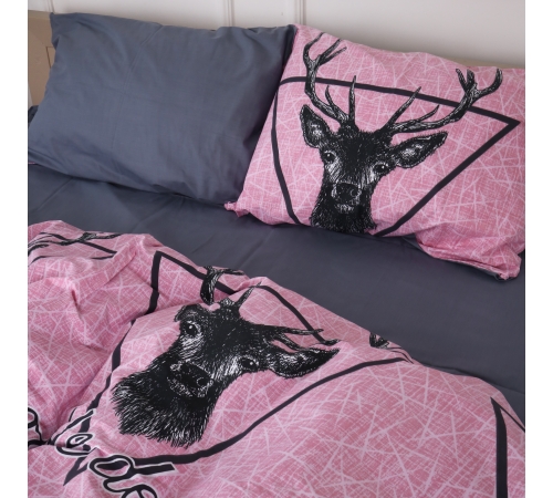 Комплект постельного белья Бязь 17-0516 Noble deers pink