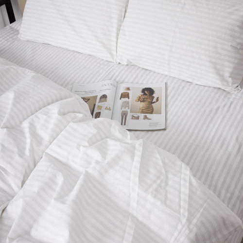 Постільна білизна Бязь 17-0605 Stripe White - 3