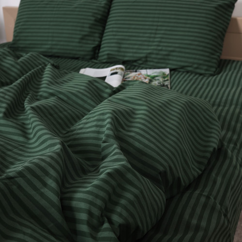 Постільна білизна Бязь 17-0612 Stripe Emerald - 3