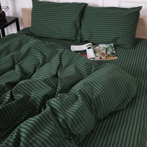 Наволочка Бязь 17-0612 Stripe Emerald - 2