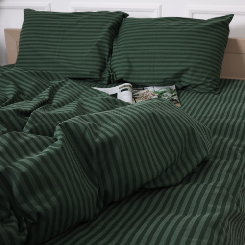 Постільна білизна Бязь 17-0612 Stripe Emerald - 5