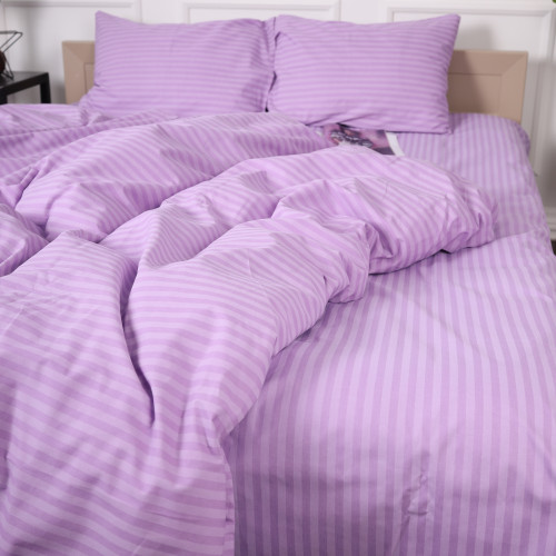 Постільна білизна Бязь 17-0618 Stripe Purple - 4