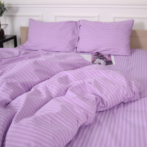 Постільна білизна Бязь 17-0618 Stripe Purple - 3