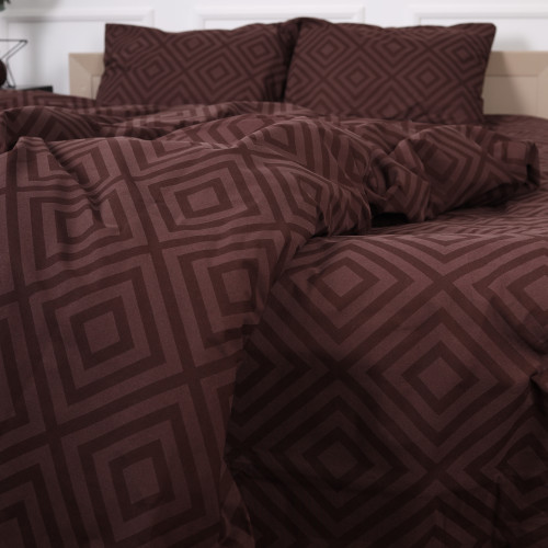 Підковдра Бязь 17-0624 Geometry Brown - 2
