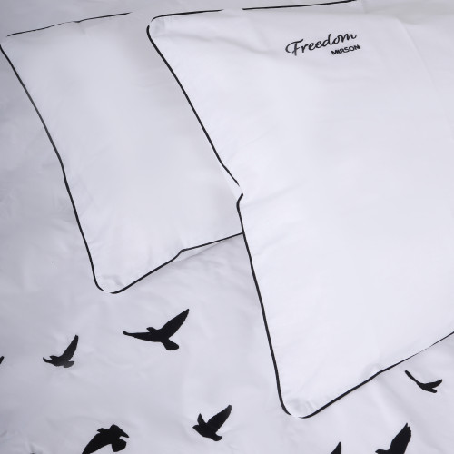 Комплект постільної білизни Ranforce Elite 11-2107 White "Freedom" - 3