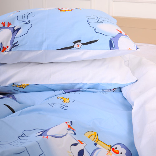 Наволочка Бязь 17-0619 Funny penguins - 2