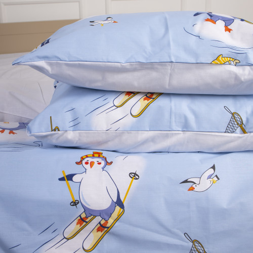Комплект постільної білизни MirSon Ranforce Elite 17-0619 Funny penguins - 3