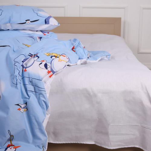 Комплект постільної білизни MirSon Ranforce Elite 17-0619 Funny penguins - 4