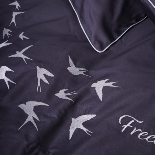  Постільна білизна Сатин ELIT 0240 Iron grey "Freedom" - 3