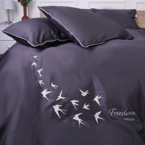  Постільна білизна Сатин ELIT 0240 Iron grey "Freedom" - 4