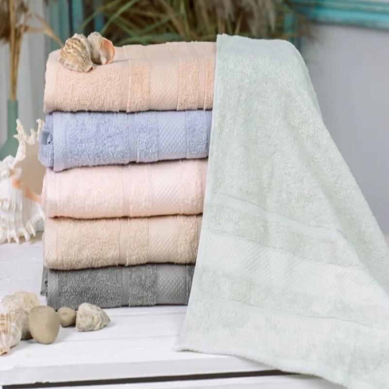 Набор банных полотенец (6 шт.) Е №5086 Elite SoftNes "Shine" - 2