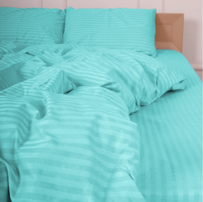 Комплект постільної білизни Cotton Twill 55-0012 Cyan - 2