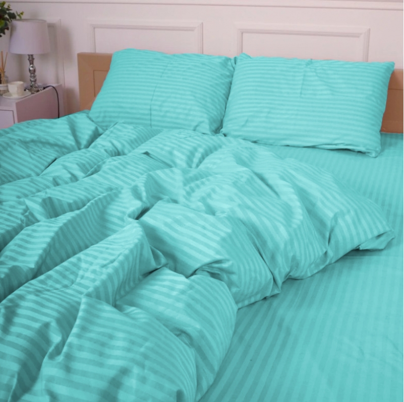 Комплект постільної білизни Cotton Twill 55-0012 Cyan - 3