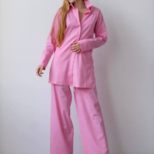 Жіночий домашній костюм Льон "Alessia" pink