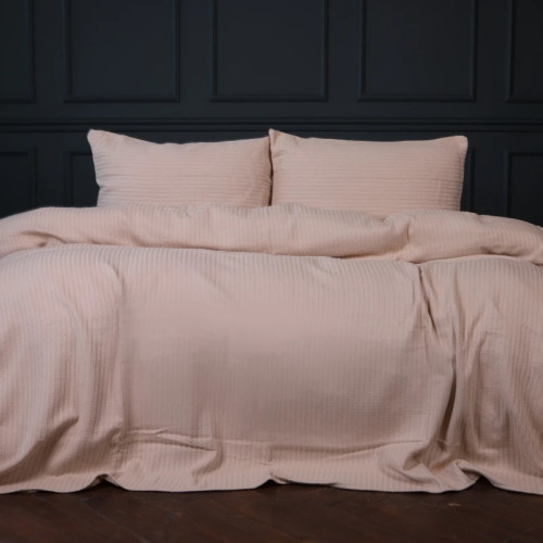 Комплект постільної білизни Піке №10-03 Arrowline Cream