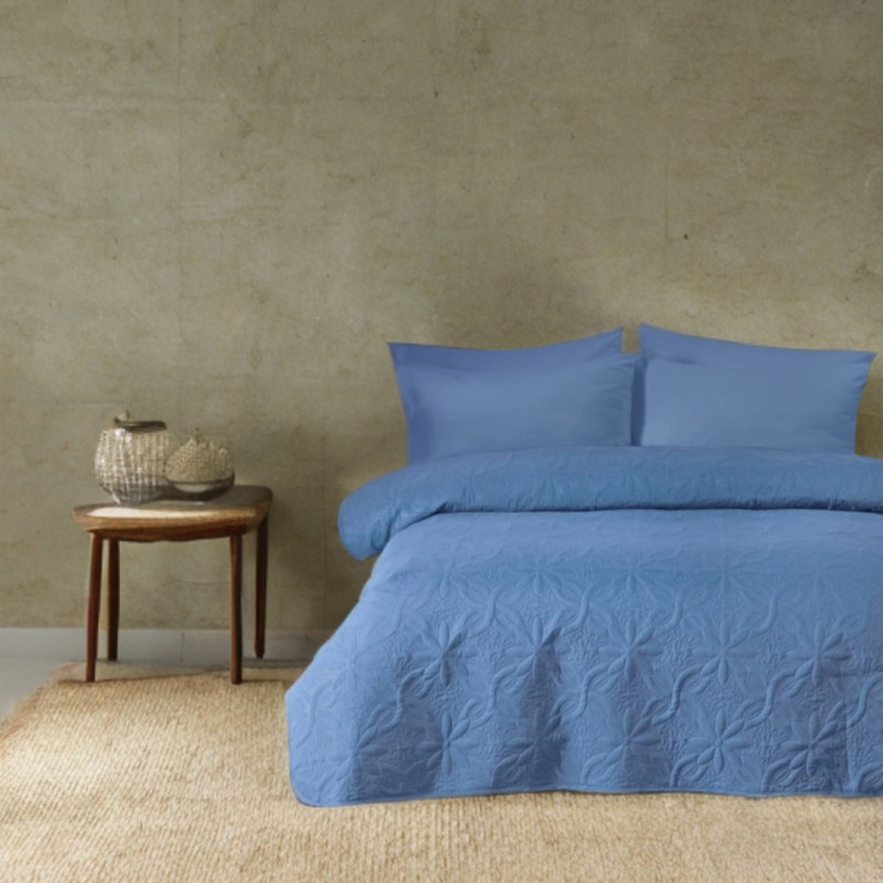 Покрывало C №1315 Blue basic