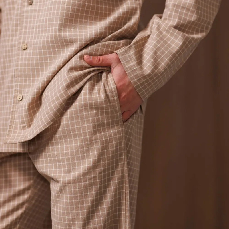 Піжама чоловіча Фланель Х "Classic Flannel" ivory - 6