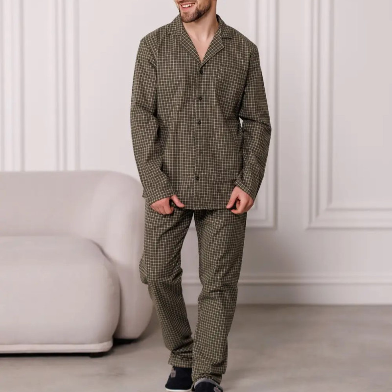 Піжама чоловіча Фланель Х "Classic Flannel" olive