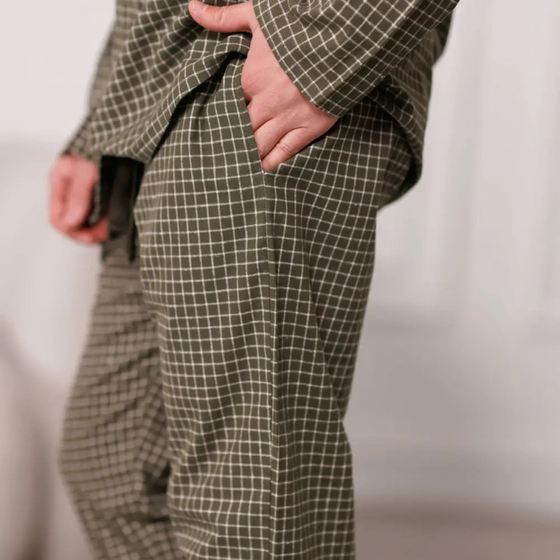 Піжама чоловіча Фланель Х "Classic Flannel" olive - 5