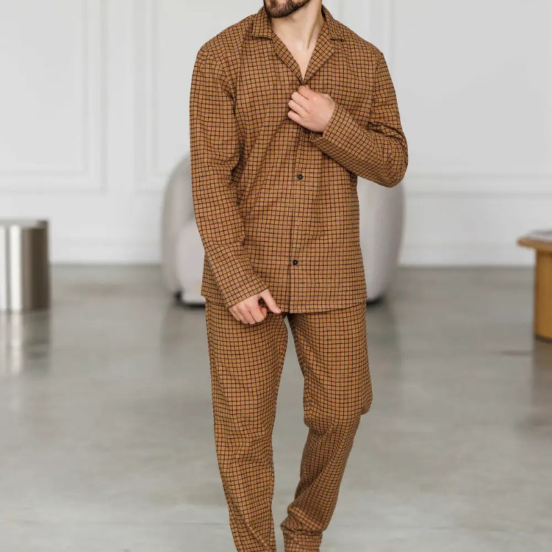 Піжама чоловіча Фланель Х "Classic Flannel" sandy