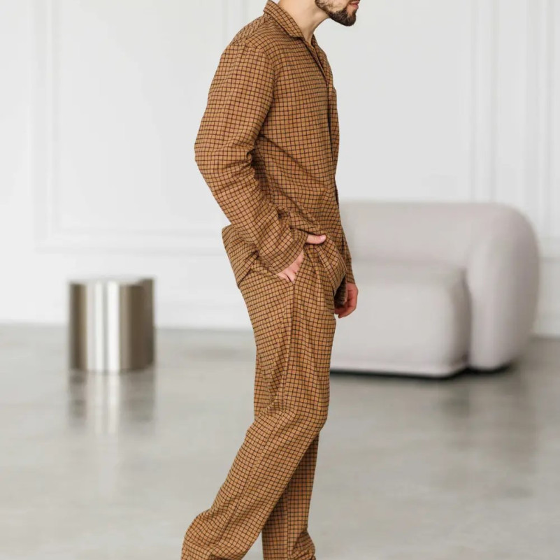 Піжама чоловіча Фланель Х "Classic Flannel" sandy - 3
