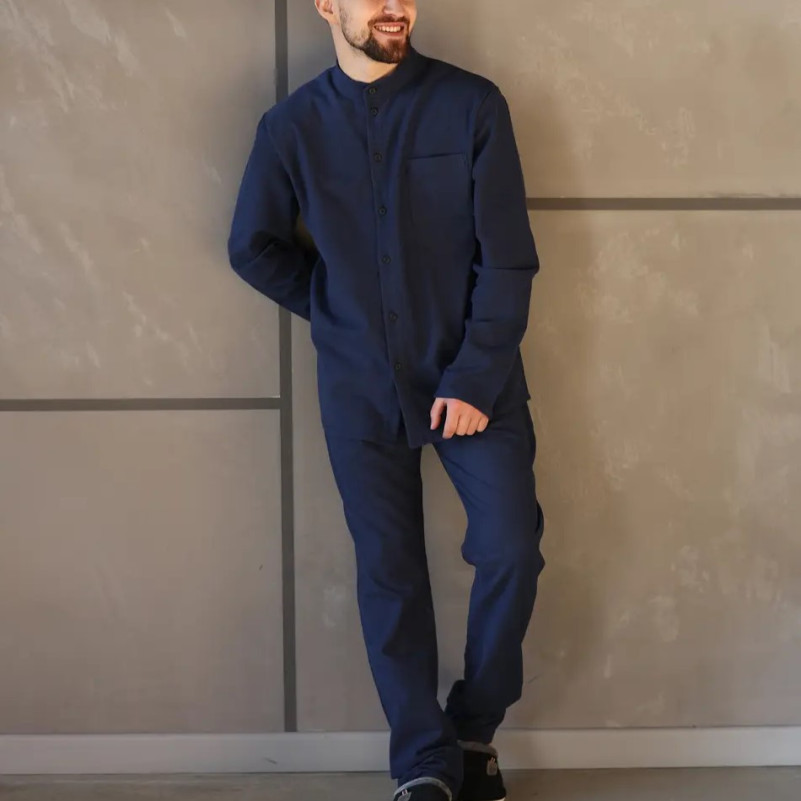 Піжама чоловіча Фланель Х "Classic Flannel soft" blue