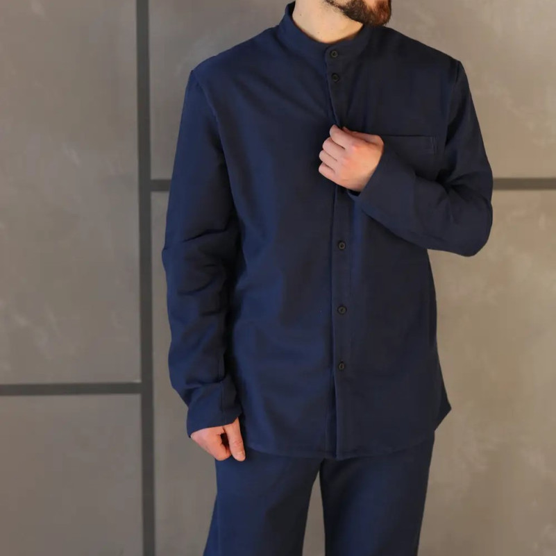 Піжама чоловіча Фланель Х "Classic Flannel soft" blue - 3