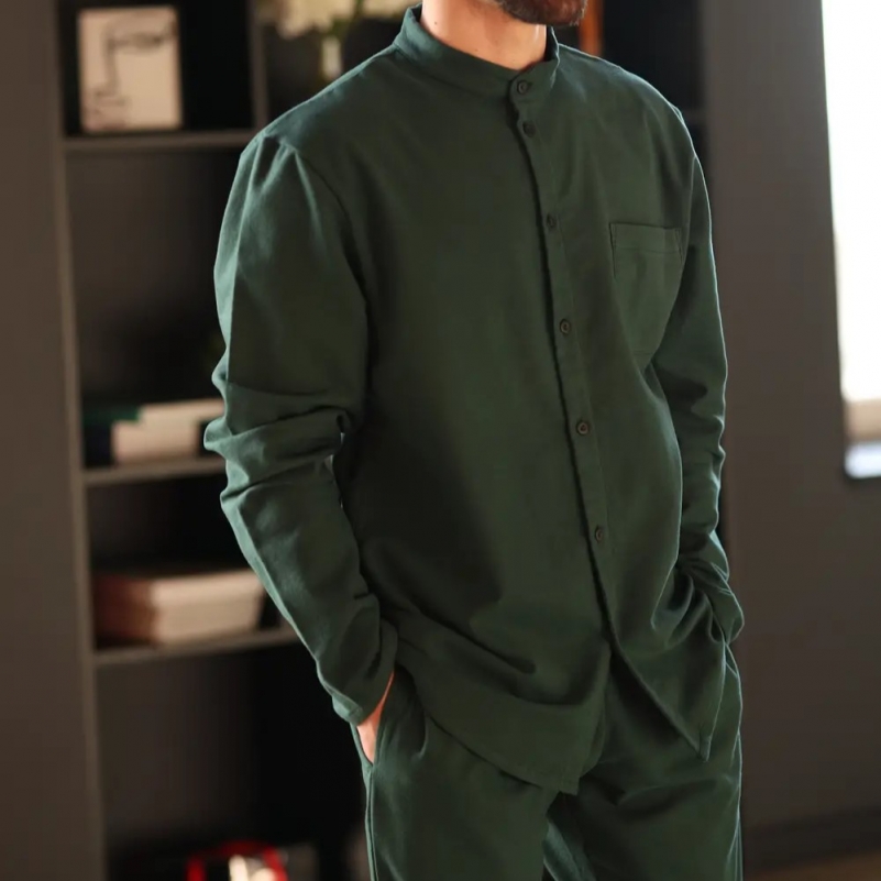 Пижама мужская Фланель Х "Classic Flannel soft" green - 2