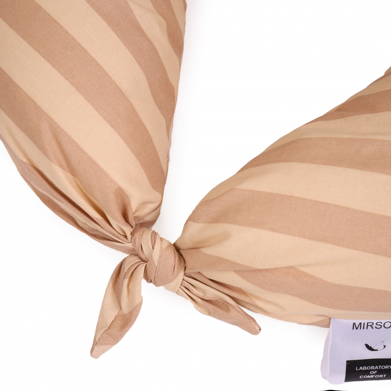 Подушка для беременных и кормления №5020 Color Line 17-0602 Stripe Creamy EcoSilk бязь - 4