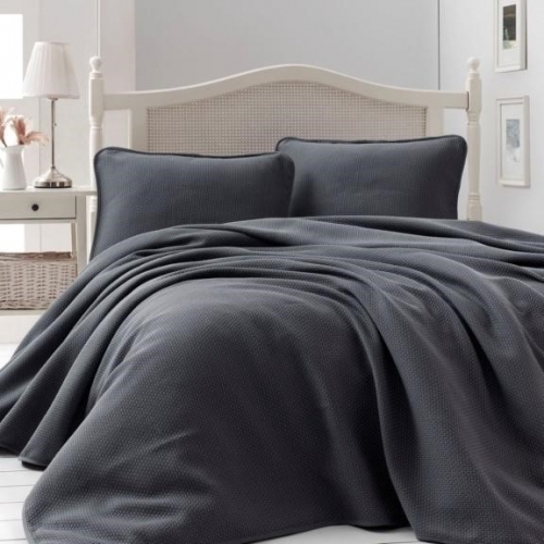 Набір покривало + наволочки 2 шт Т "Comforter Set Liv grey"